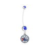 Philadelphia 76ers Pregnancy Maternity Blue Belly Button Navel Ring - Pick Your Color