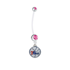 Philadelphia 76ers Pregnancy Maternity Pink Belly Button Navel Ring - Pick Your Color