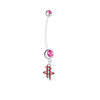Houston Rockets Pregnancy Maternity Pink Belly Button Navel Ring - Pick Your Color