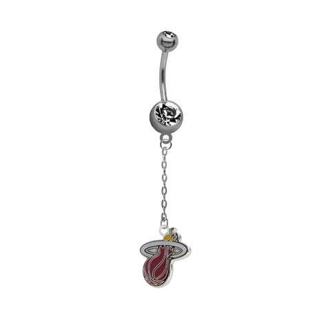 Miami Heat Chain NBA Basketball Belly Button Navel Ring