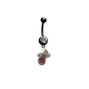 Miami Heat NBA Basketball Belly Black Button Navel Ring - Pick Your Color