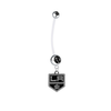 Los Angeles Kings Pregnancy Maternity Black Belly Button Navel Ring - Pick Your Color