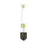 Vegas Golden Knights Pregnancy Maternity Gold Belly Button Navel Ring - Pick Your Color