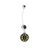 Boston Bruins Pregnancy Maternity Black Belly Button Navel Ring - Pick Your Color