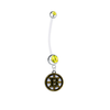 Boston Bruins Pregnancy Maternity GOld Belly Button Navel Ring - Pick Your Color
