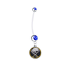 Buffalo Sabres Pregnancy Maternity Blue Belly Button Navel Ring - Pick Your Color
