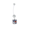 New York Rangers Boy/Girl Clear Pregnancy Maternity Belly Button Navel Ring