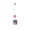 New York Rangers Pregnancy Maternity Pink Belly Button Navel Ring - Pick Your Color