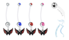 Washington Capitals Pregnancy Maternity Belly Button Navel Ring - Pick Your Color