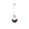 Washington Capitals Pregnancy Maternity Clear Belly Button Navel Ring - Pick Your Color
