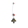 Florida Panthers Pregnancy Maternity Red Belly Button Navel Ring - Pick Your Color