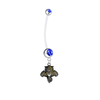 Florida Panthers Pregnancy Maternity Blue Belly Button Navel Ring - Pick Your Color