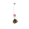 Chicago Blackhawks Pregnancy Maternity Pink Belly Button Navel Ring - Pick Your Color