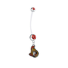 Ottawa Senators Pregnancy Maternity Red Belly Button Navel Ring - Pick Your Color