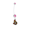 Ottawa Senators Pregnancy Maternity Pink Belly Button Navel Ring - Pick Your Color