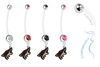 Phoenix Coyotes Pregnancy Maternity Belly Button Navel Ring - Pick Your Color
