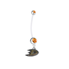 Anaheim Ducks Pregnancy Maternity Orange Belly Button Navel Ring - Pick Your Color
