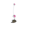 Anaheim Ducks Pregnancy Maternity Pink Belly Button Navel Ring - Pick Your Color