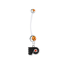 Philadelphia Flyers Pregnancy Maternity Orange Belly Button Navel Ring - Pick Your Color