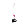 Philadelphia Flyers Pregnancy Maternity Pink Belly Button Navel Ring - Pick Your Color