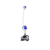 Colorado Avalanche Pregnancy Maternity Blue Belly Button Navel Ring - Pick Your Color