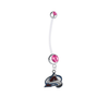 Colorado Avalanche Pregnancy Maternity Pink Belly Button Navel Ring - Pick Your Color