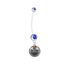 Edmonton Oilers Pregnancy Maternity Blue Belly Button Navel Ring - Pick Your Color