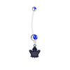 Toronto Maple Leafs Pregnancy Maternity Belly Blue Button Navel Ring - Pick Your Color