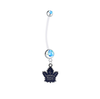 Toronto Maple Leafs Boy/Girl Pregnancy Light Blue Maternity Belly Button Navel Ring