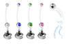 Vancouver Canucks Pregnancy Maternity Belly Button Navel Ring - Pick Your Color