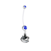 Vancouver Canucks Pregnancy Maternity Blue Belly Button Navel Ring - Pick Your Color
