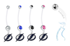 Tampa Bay Lightning Pregnancy Maternity Belly Button Navel Ring - Pick Your Color