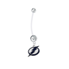 Tampa Bay Lightning Boy/Girl Clear Pregnancy Maternity Belly Button Navel Ring