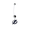 Tampa Bay Lightning Pregnancy Maternity Black Belly Button Navel Ring - Pick Your Color