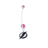 Tampa Bay Lightning Pregnancy Maternity Pink Belly Button Navel Ring - Pick Your Color