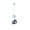 Tampa Bay Lightning Boy/Girl Light Blue Pregnancy Maternity Belly Button Navel Ring
