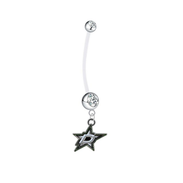 Dallas Stars Boy/Girl Clear Pregnancy Maternity Belly Button Navel Ring