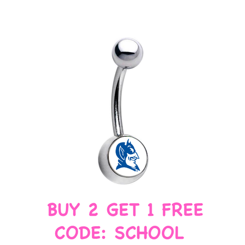 Duke Blue Devils Mascot Classic Style 7/16
