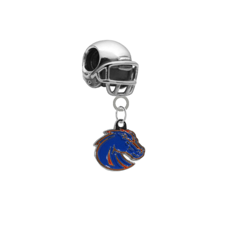 Boise State Broncos Style 2 Football Helmet European Bracelet Charm (Pandora Compatible)