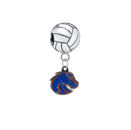 Boise State Broncos Style 2 Volleyball European Bracelet Charm (Pandora Compatible)