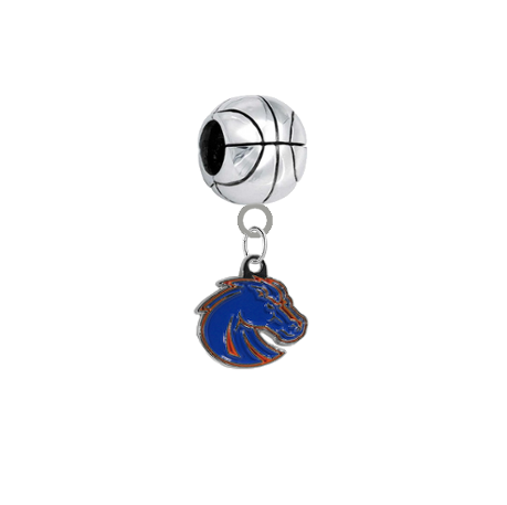 Boise State Broncos Style 2 Basketball European Bracelet Charm (Pandora Compatible)