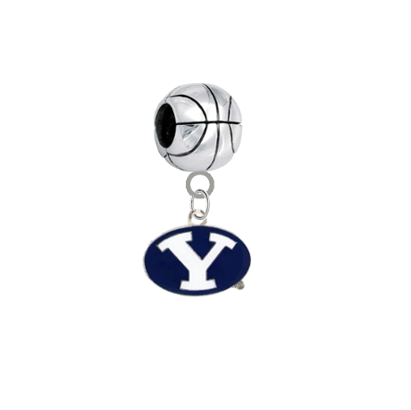 BYU Cougars Basketball European Bracelet Charm (Pandora Compatible)