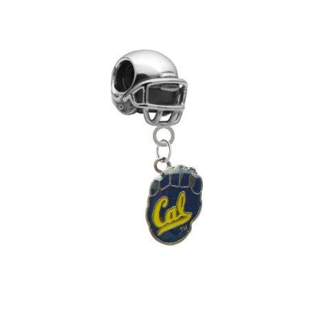 California Cal Bears Football Helmet European Bracelet Charm (Pandora Compatible)