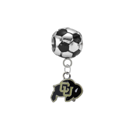 Colorado Buffaloes Soccer European Bracelet Charm (Pandora Compatible)