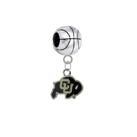 Colorado Buffaloes Basketball European Bracelet Charm (Pandora Compatible)