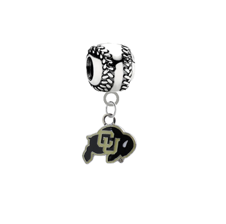 Colorado Buffaloes Softball European Bracelet Charm (Pandora Compatible)