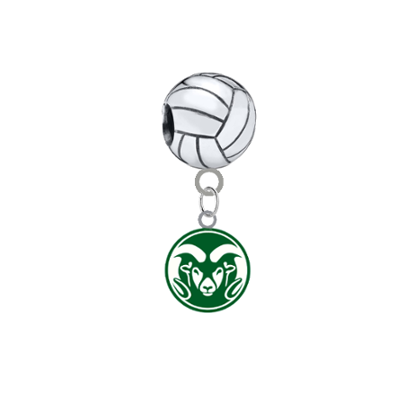Colorado State Rams Volleyball European Bracelet Charm (Pandora Compatible)
