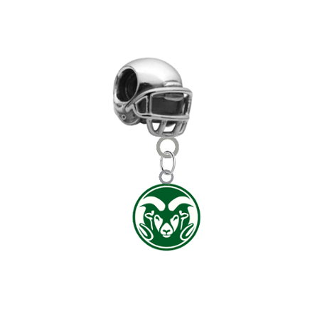 Colorado State Rams Football Helmet European Bracelet Charm (Pandora Compatible)