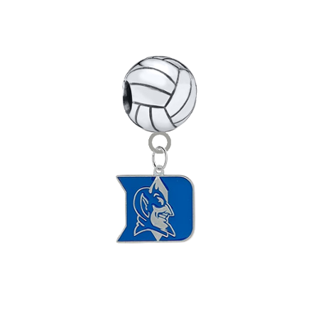 Duke Blue Devils Volleyball Universal Bracelet Charm