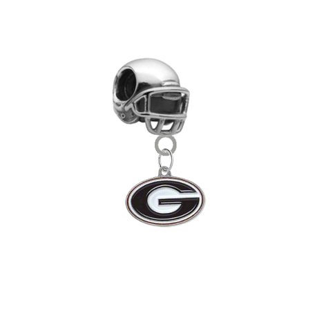 Georgia Bulldogs Football Helmet Universal European Bracelet Charm
